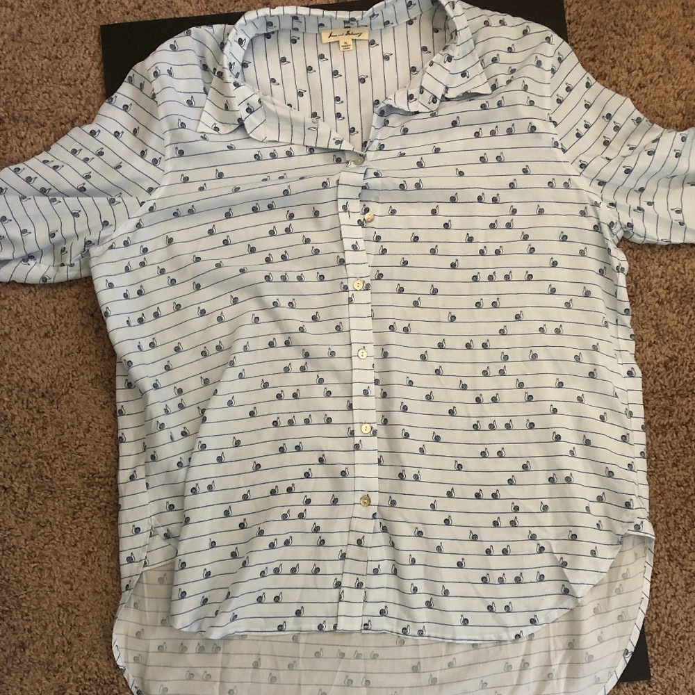 Hi-Low Snail Button-Up